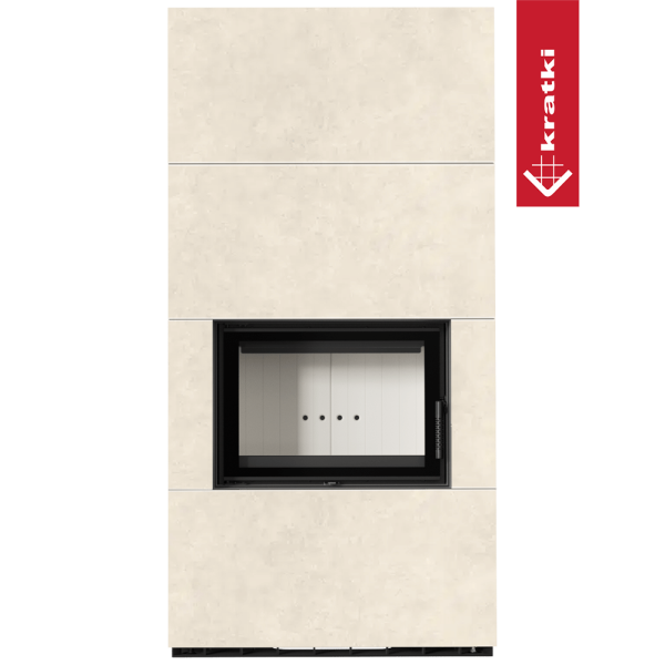 Kominek modułowy KRATKI FLOKI BOX 8 kW Ø 160 zabudowa ze spieku FOKOS TALCO