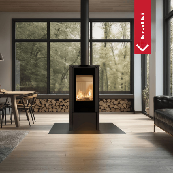 Piec stalowy KRATKI HATI Ø 150 5,5 kW