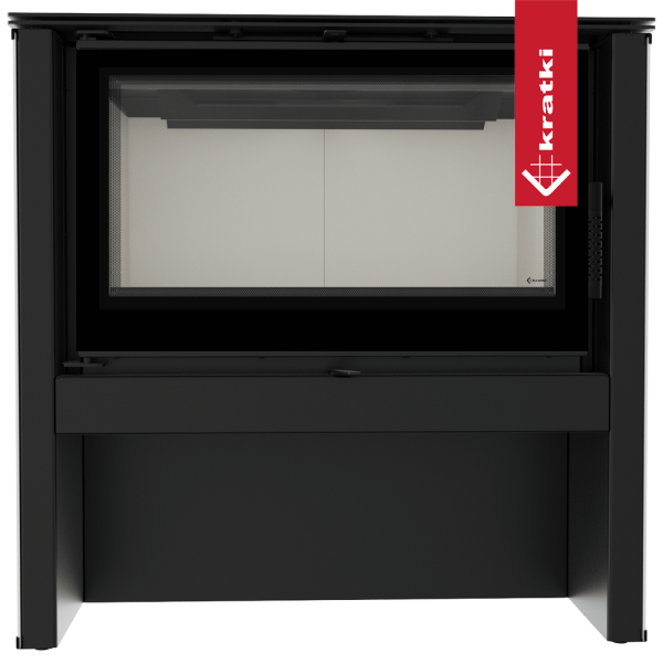 Piec stalowy KRATKI JUNO 12 kW Ø 160 biały panel