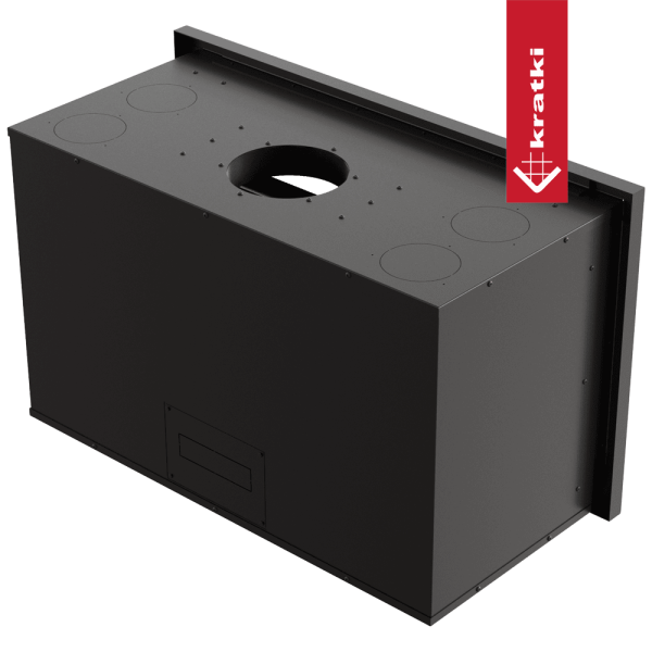 Kaseta kominkowa KRATKI ARKE 95 14 kW Ø 200 z domykaniem