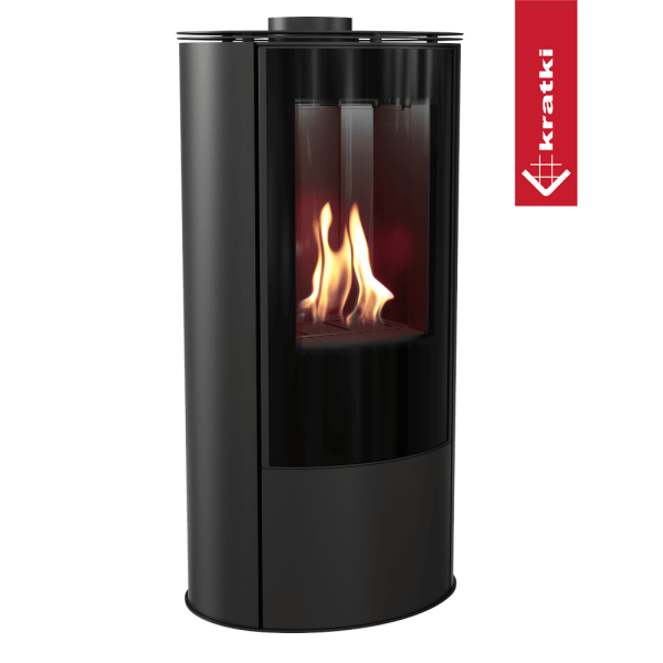 Piec stalowy na gaz ziemny koza KRATKI AB ENYO Ø 100/150 4,1 kW