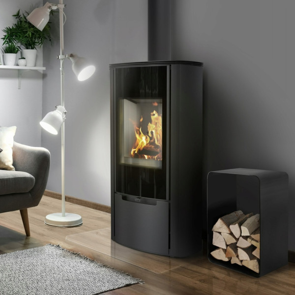 Piec stalowy na gaz ziemny koza KRATKI AB ENYO Ø 100/150 4,1 kW
