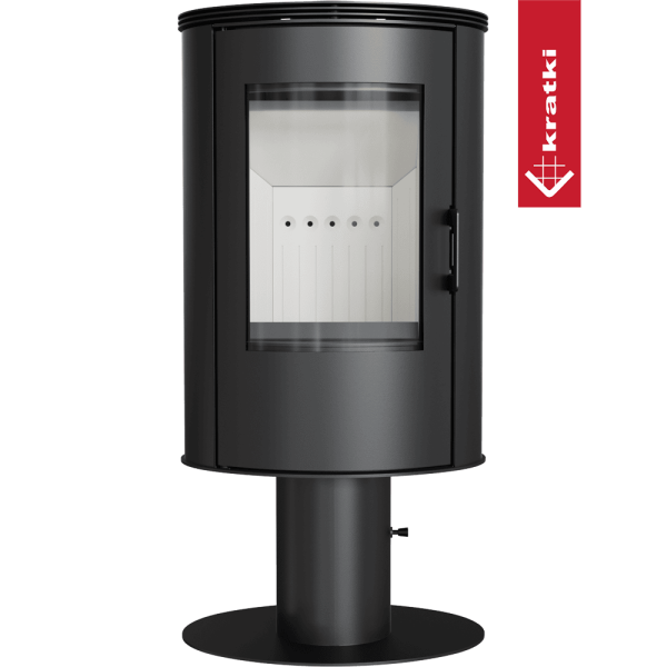 Piec stalowy koza na nodze KRATKI AB S/N/DR Ø 150 8 kW
