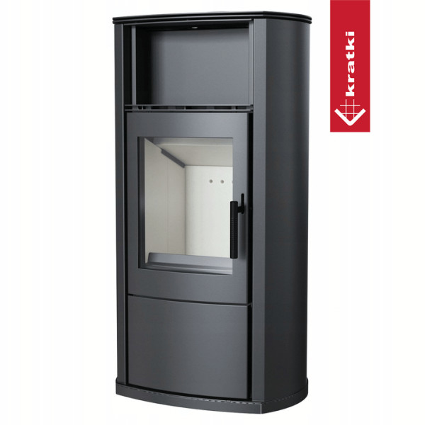 Piec stalowy koza KRATKI EPSILON Ø 150 8 kW z domykaniem