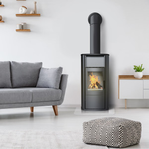 Piec stalowy koza KRATKI EPSILON Ø 150 8 kW