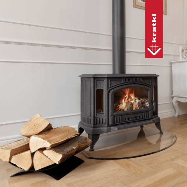 Piec żeliwny koza KRATKI K9 ASDP Ø 150 10 kW