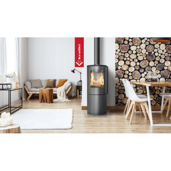 Piec stalowy koza KRATKI PICARD Ø 150 9 kW z domykaniem