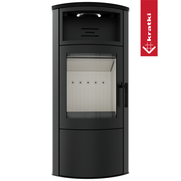 Piec stalowy koza KRATKI TITAN Ø 150 11 kW z domykaniem
