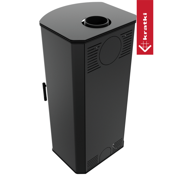 Piec stalowy koza KRATKI TITAN Ø 150 11 kW z domykaniem