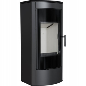 Piec stalowy koza KRATKI TITAN Panorama Ø 150 11 kW z domykaniem