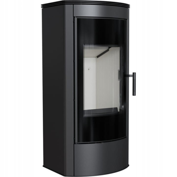 Piec stalowy koza KRATKI TITAN Panorama Ø 150 11 kW z domykaniem