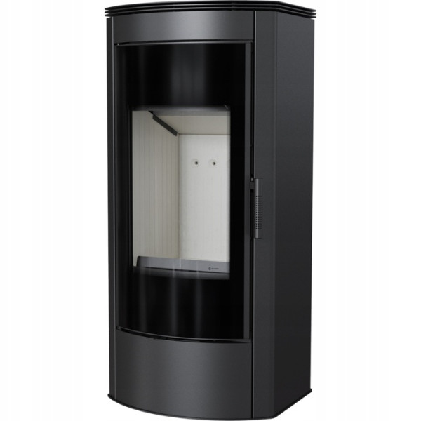 Piec stalowy koza KRATKI TITAN Panorama Ø 150 11 kW z domykaniem