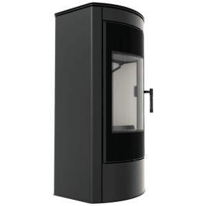 Piec stalowy koza KRATKI TITAN Panorama Ø 150 11 kW