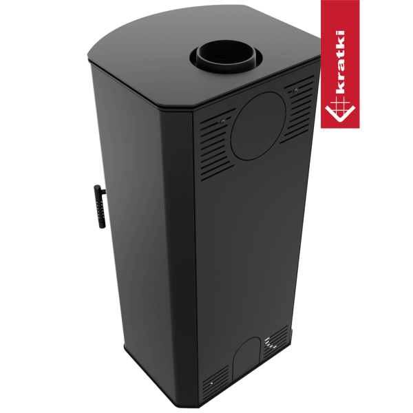 Piec stalowy koza KRATKI TITAN Panorama Ø 150 11 kW
