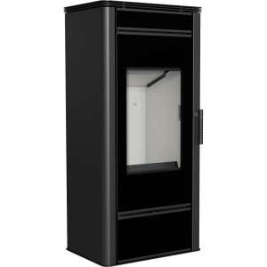 Piec stalowy koza KRATKI TITAN GLASS Ø 150 11 kW
