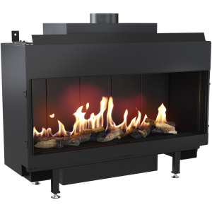 Kominek gazowy KRATKI LEO 100 frontowy propan butan ∅ 100/150 9,5 kW