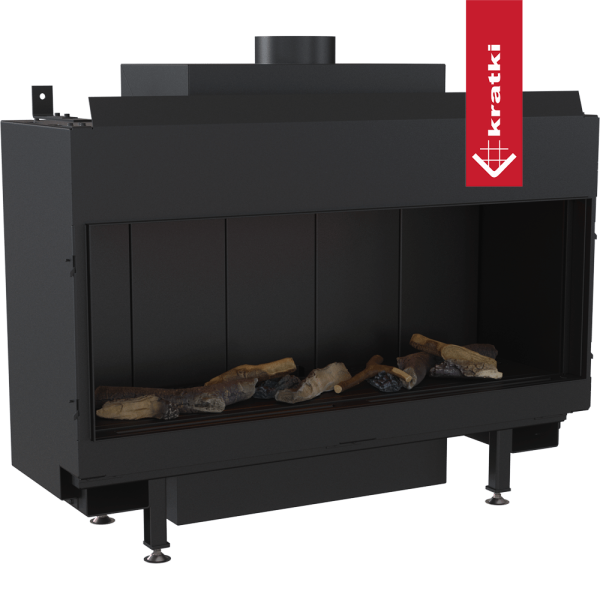 Kominek gazowy KRATKI LEO 100 frontowy propan butan ∅ 100/150 9,5 kW