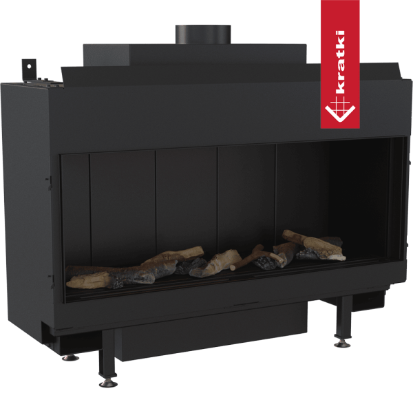 Kominek gazowy KRATKI LEO 100 frontowy propan ∅ 100/150 6,1 kW