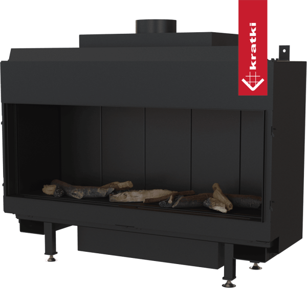 Kominek gazowy KRATKI LEO 100 frontowy propan ∅ 100/150 6,1 kW