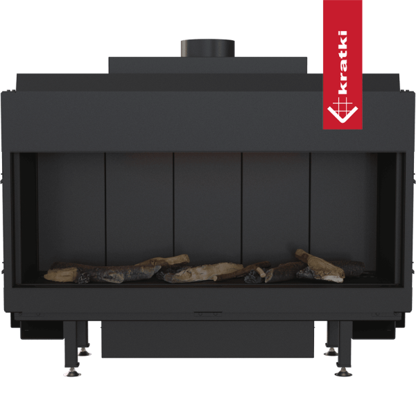Kominek gazowy KRATKI LEO 100 frontowy propan ∅ 100/150 6,1 kW