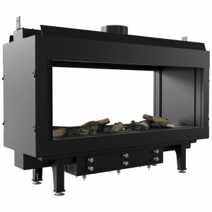 Kominek gazowy KRATKI LEO 100 frontowy propan-butan ∅ 100/150 kW 9,5 kW