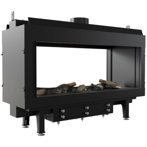 Kominek gazowy KRATKI LEO 100 frontowy propan-butan ∅ 100/150 kW