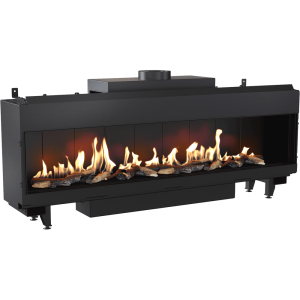 Kominek gazowy KRATKI LEO 200 frontowy propan butan ∅ 130/200 14 kW
