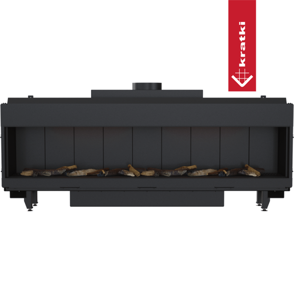 Kominek gazowy KRATKI LEO 200 frontowy propan butan ∅ 130/200 14 kW
