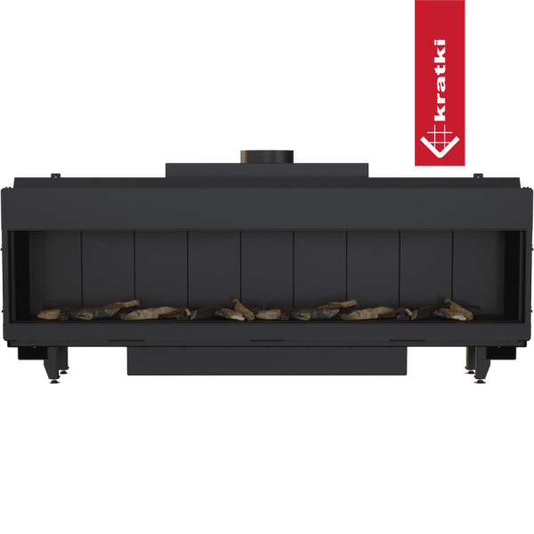 Kominek gazowy KRATKI LEO 200 frontowy propan butan ∅ 130/200 14 kW