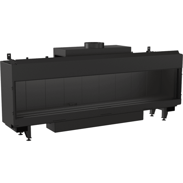 Kominek gazowy KRATKI LEO 200 frontowy propan ∅ 130/200 12,5 kW magic glass