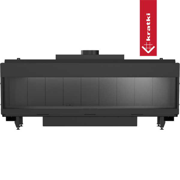 Kominek gazowy KRATKI LEO 200 frontowy propan ∅ 130/200 12,5 kW magic glass