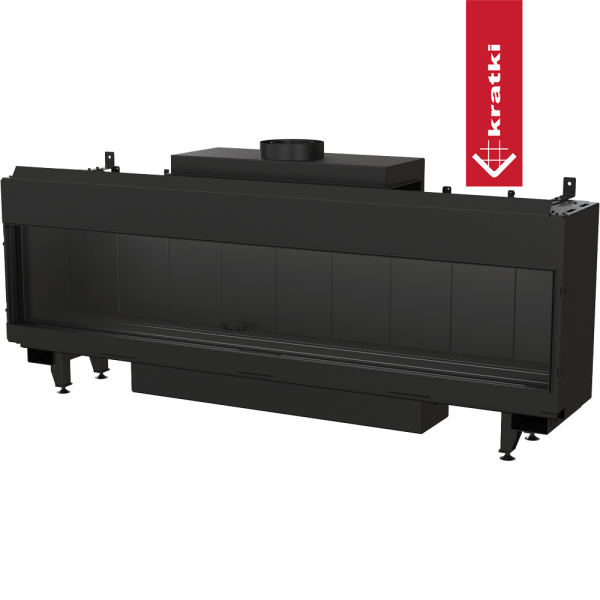 Kominek gazowy KRATKI LEO 200 frontowy propan ∅ 100/150 4,1 kW