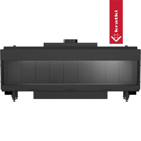 Kominek gazowy KRATKI LEO 200 frontowy propan ∅ 100/150 4,1 kW