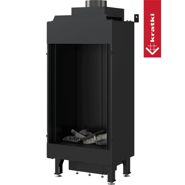 Kominek gazowy KRATKI LEO 68 frontowy gaz ziemny ∅ 100/150 4,1 kW