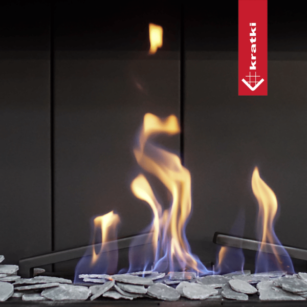 Kominek gazowy KRATKI LEO 68 frontowy gaz ziemny (NG) ∅ 100/150 6,8 kW