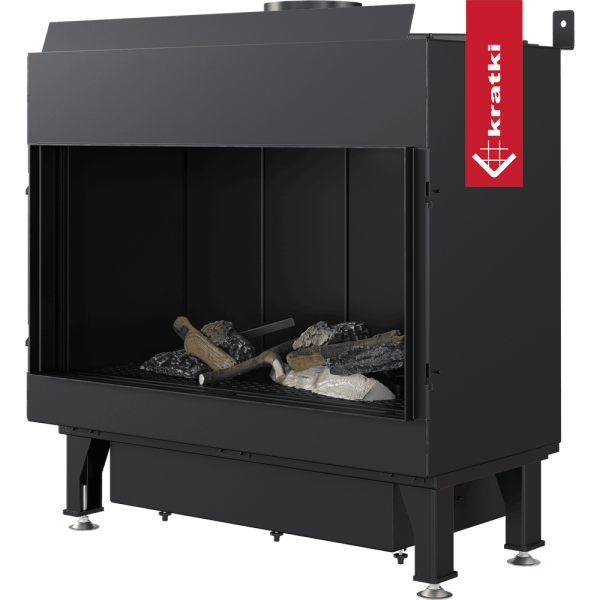 Kominek gazowy KRATKI LEO 70 frontowy gaz ziemny ∅ 100/150 6,1 kW