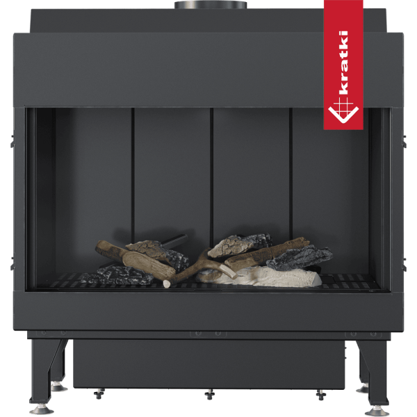 Kominek gazowy KRATKI LEO 70 frontowy gaz ziemny (NG) ∅ 100/150 4,8 kW