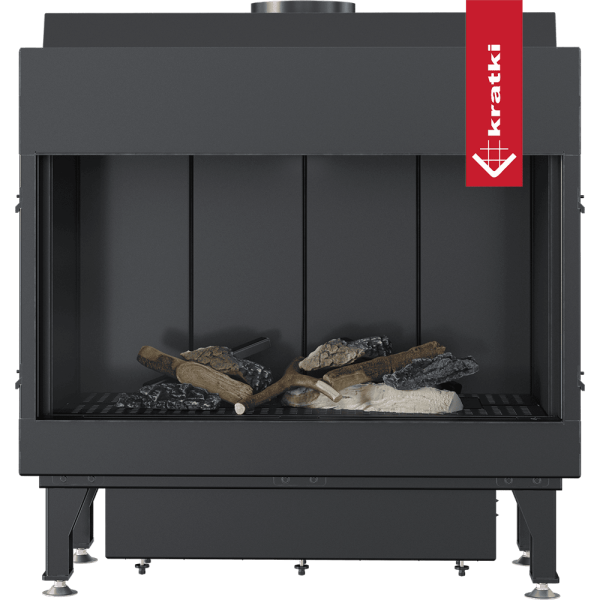 Kominek gazowy KRATKI LEO 70 frontowy gaz ziemny (NG) ∅ 100/150 8 kW