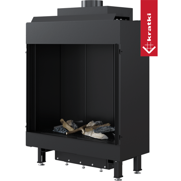 Kominek gazowy KRATKI LEO 62 frontowy gaz ziemny (NG) ∅ 100/150 kW