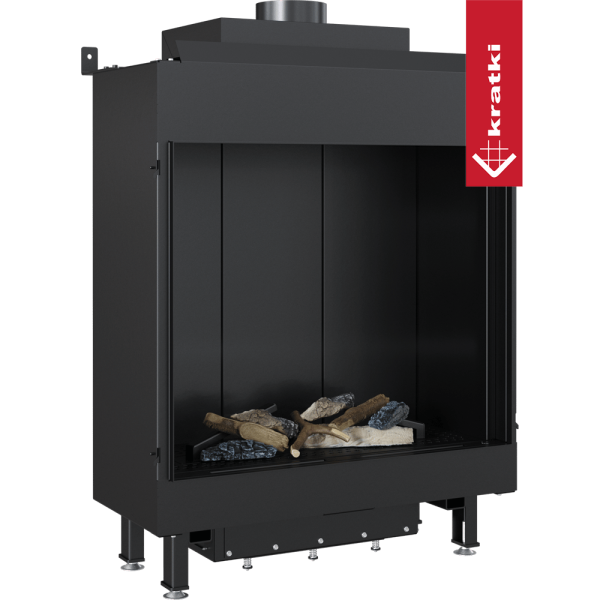 Kominek gazowy KRATKI LEO 62 frontowy propan ∅ 100/150 5,1 kW