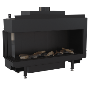 Kominek gazowy KRATKI LEO 100 lewy gaz ziemny (NG) ∅ 100/150 8,3 kW