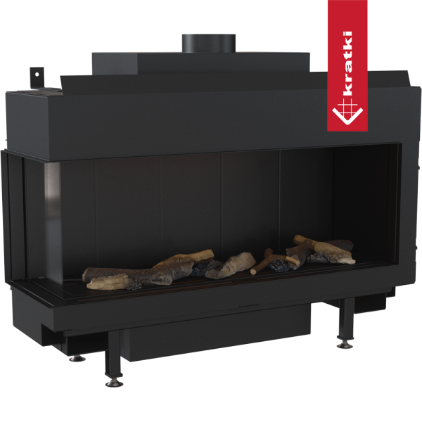 Kominek gazowy KRATKI LEO 100 lewy propan butan ∅ 100/150 9,5 kW