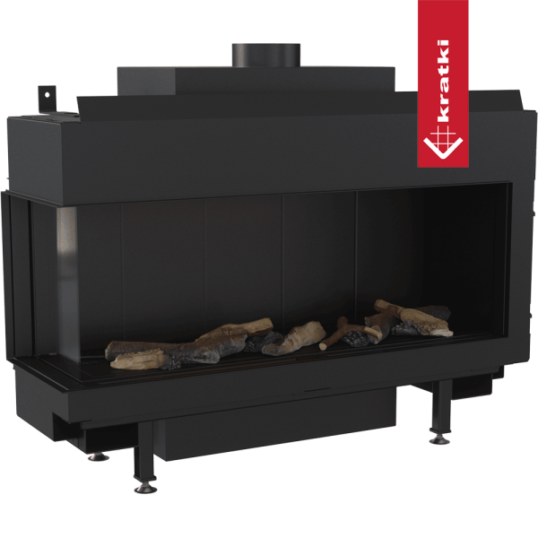 Kominek gazowy KRATKI LEO 100 lewy propan butan ∅ 100/150 9,5 kW