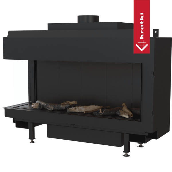 Kominek gazowy KRATKI LEO 100 lewy propan butan ∅ 100/150 9,5 kW