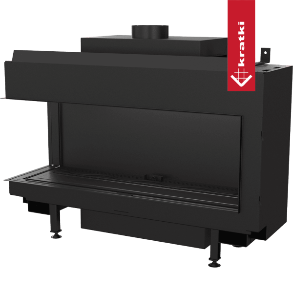 Kominek gazowy KRATKI LEO 100 lewy propan butan ∅ 100/150 9,5 kW