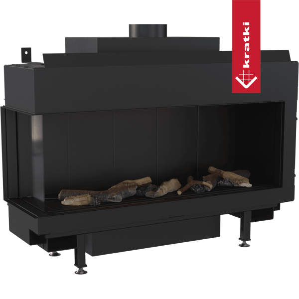 Kominek gazowy KRATKI LEO 100 lewy propan butan ∅ 100/150 9,5 kW