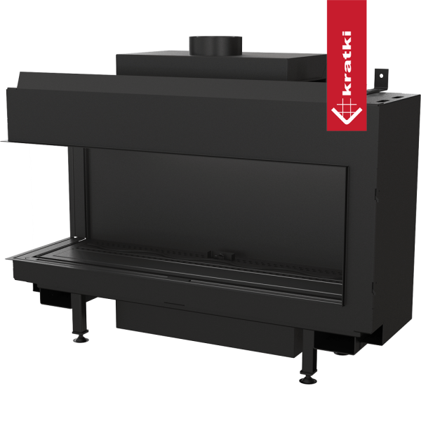 Kominek gazowy KRATKI LEO 100 lewy propan ∅ 100/150 8,2 kW