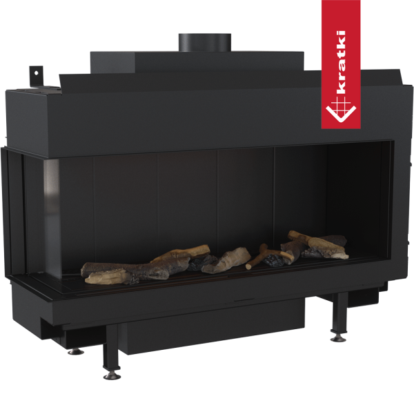 Kominek gazowy KRATKI LEO 100 lewy propan ∅ 100/150 8,2 kW