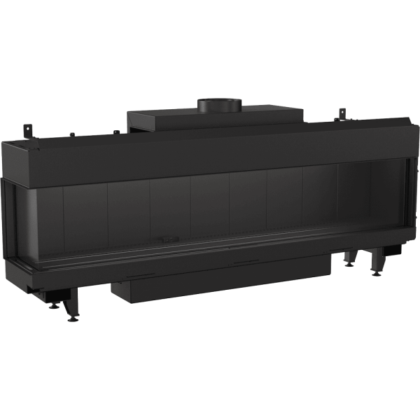 Kominek gazowy KRATKI LEO 200 lewy propan ∅ 130/200 12,5 kW