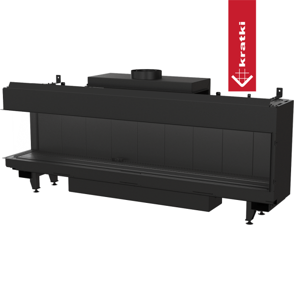 Kominek gazowy KRATKI LEO 200 lewy propan ∅ 130/200 12,5 kW